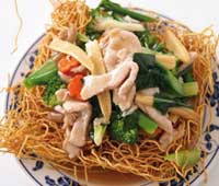 CRISPY THIN NOODLE DISHES